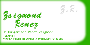 zsigmond rencz business card